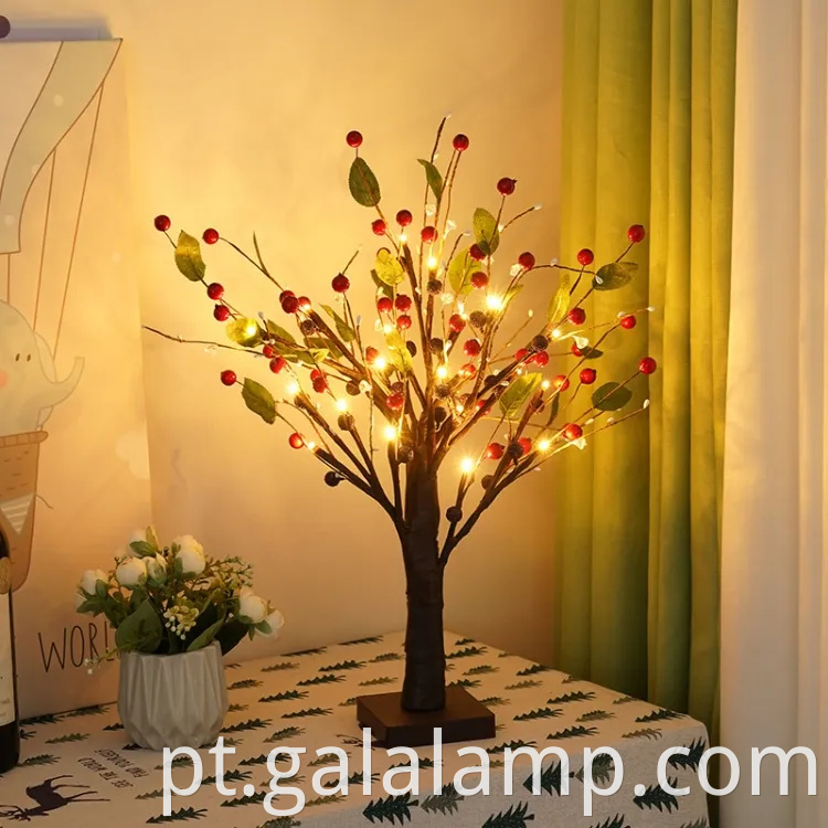 Decoração de árvores de Natal iluminada por LED festiva para casa